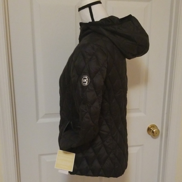 SALE! Michael Kors Packable Down Jacket Hood XS S - Picture 4 of 8